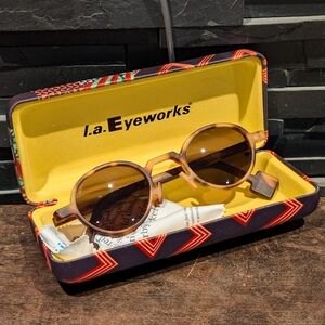 Vintage 93' L.A. Eyeworks Hula Tortoiseshell Designer Sunglasses